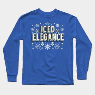 iced Elegance - Winter Themed desin Long Sleeve T-Shirt